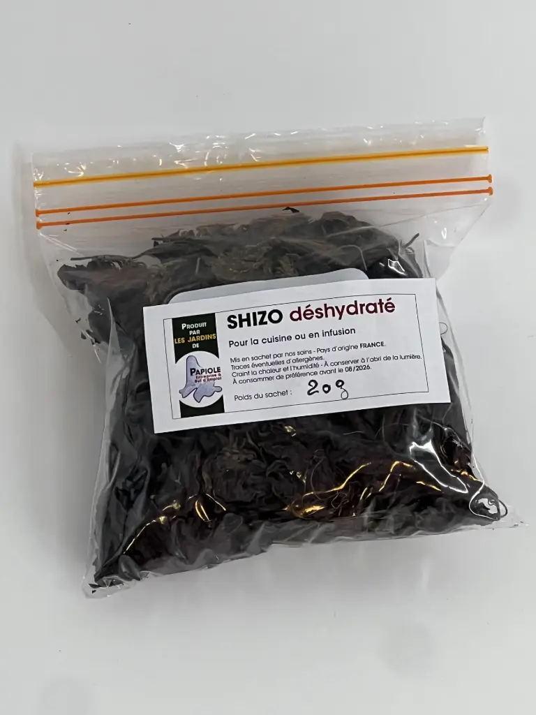 Shiso séchée ,"sachet de 20g " pour la cuisine et infusion 