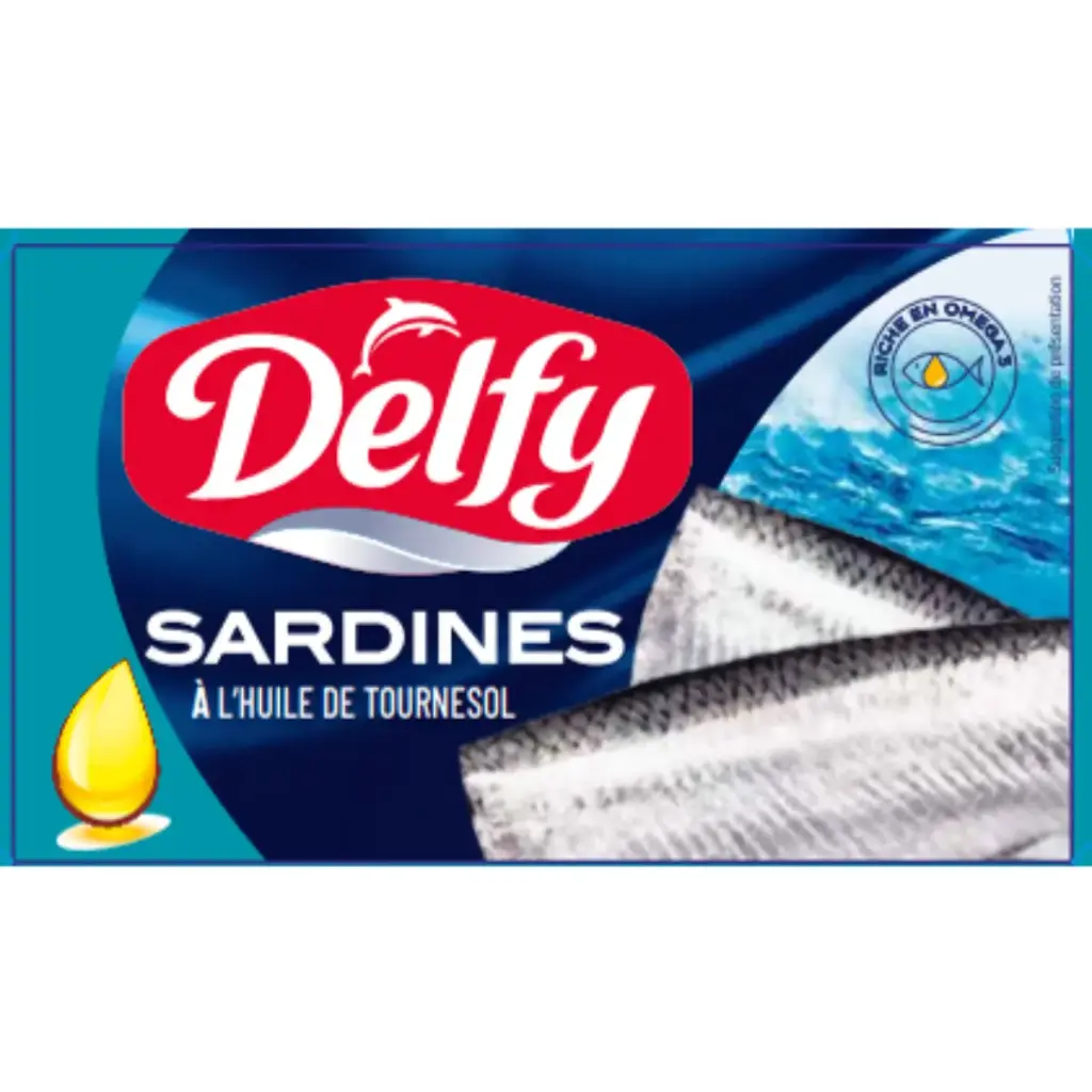 sardine à l'huile de tournesol 120g