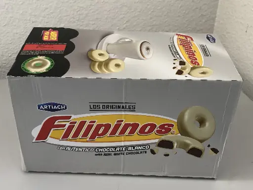 Biscuits chocolat blanc FILIPINOS Lot de (15 unité x 75g)