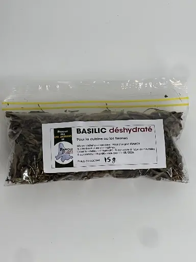 Basilic séché "sachet de  15g " la cuisine ou les tisanes 