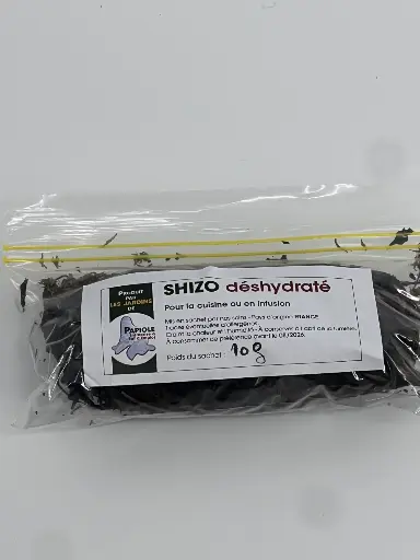 Shiso séchée "sachet de 10g" pour la cuisine et infusion 